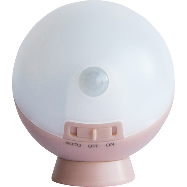 てのりまんまるセンサーライト　シャビーピンク