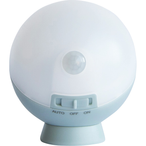 てのりまんまるセンサーライト　グレイッシュブルー