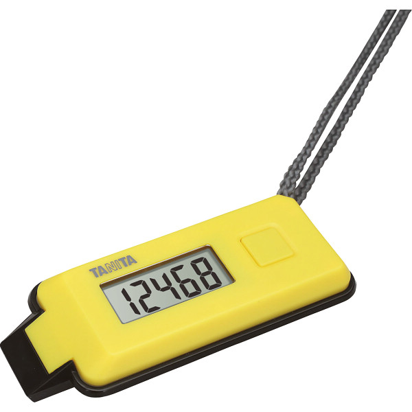 タニタ　３Ｄセンサー搭載歩数計　歩イッスル　イエロー