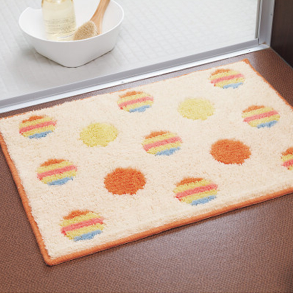 カラーイデー　バスマット　ドット