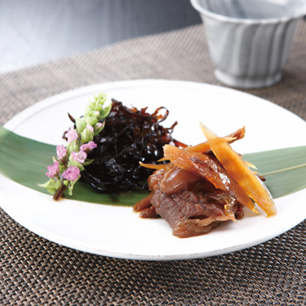 ぎおん割烹なか川　神戸牛のしぐれ煮と昆布佃煮