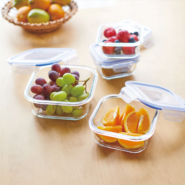 レッシュ　耐熱ガラス容器４点セットＢ