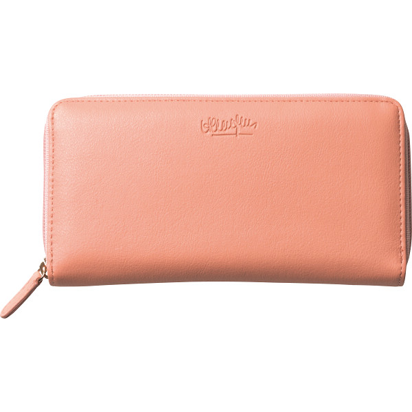 アッシュエル　ラウンドファスナー長財布　ピンク