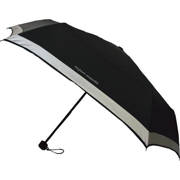 トゥジュールアンサンブル　晴雨兼用遮光丸ミニ傘　ブラック