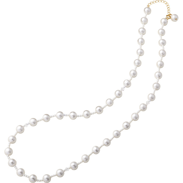 アトリエエトラ　コットンパールネックレス　ホワイト