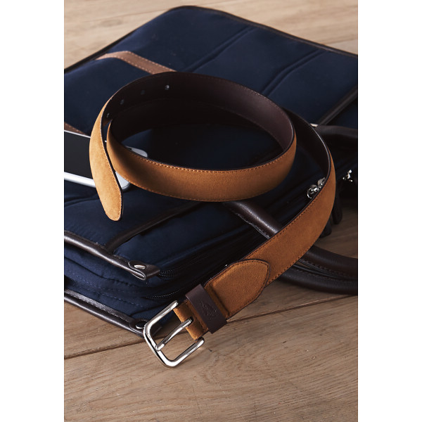 ハッシュパピー　カジュアルベルト　キャメル