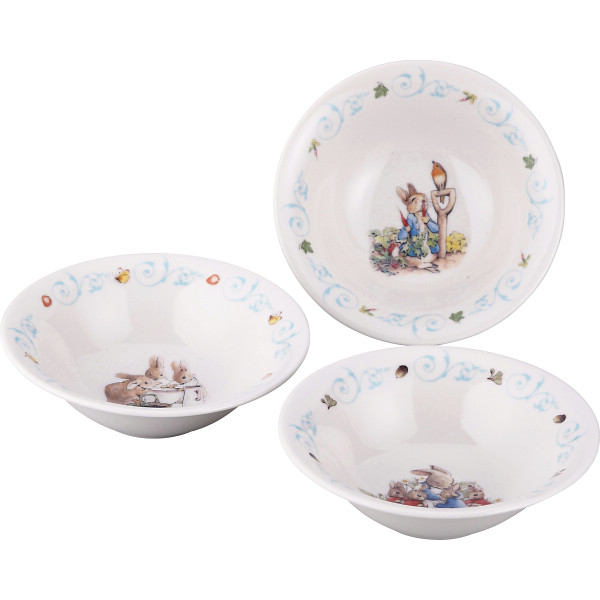 ピーターラビット　トリオボウルセット