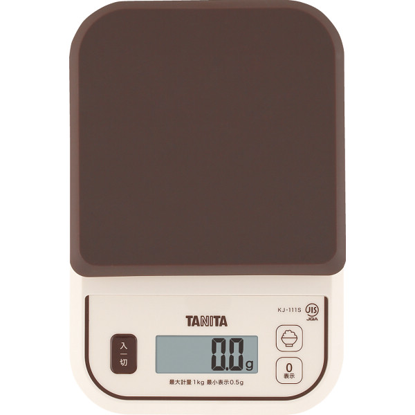 タニタ　デジタルクッキングスケール　ブラウン