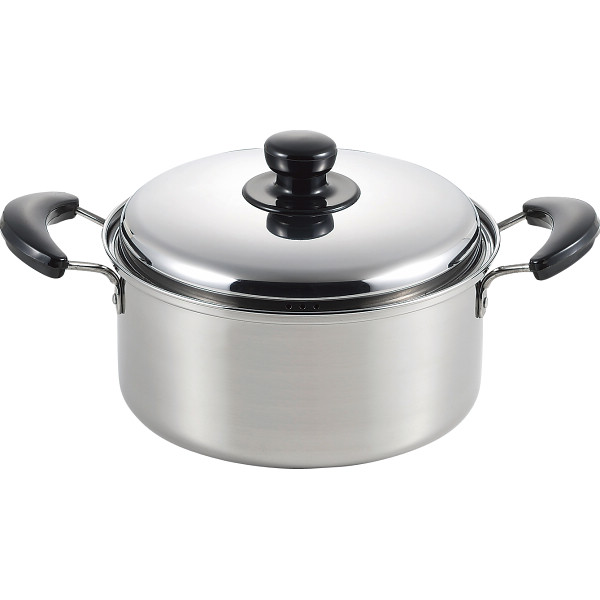 陳建一　ステンレス両手鍋（２２ｃｍ）