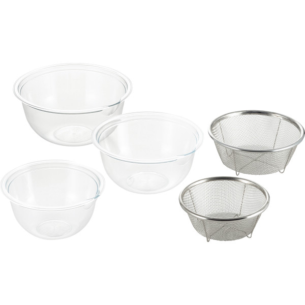 レンジ対応ボウル＆ザルセット
