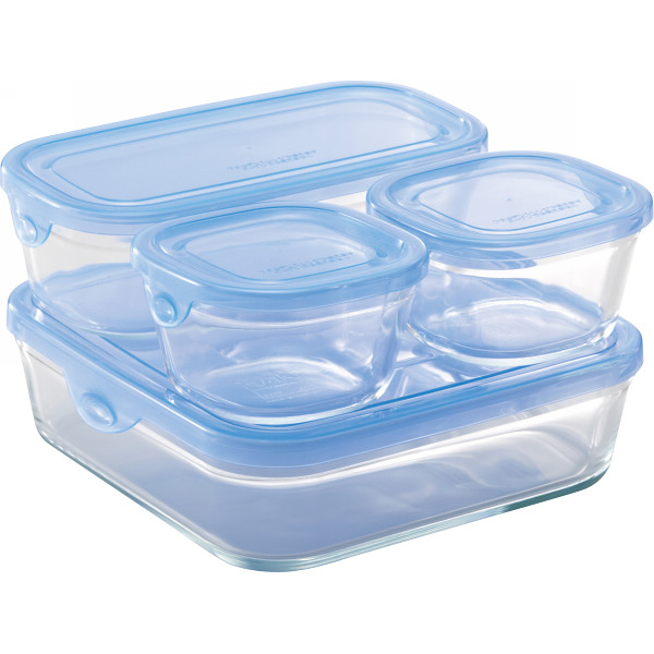 イワキ　パック＆レンジ　システム４点セット　ブルー