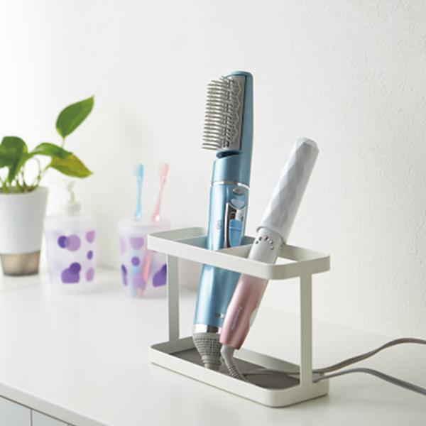 ドライヤー＆ヘアアイロンスタンド　ホワイト