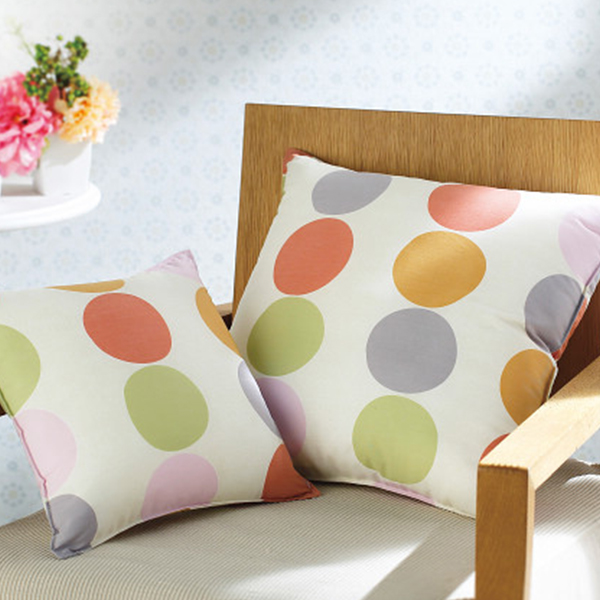 大小クッションセット（ドット）　アイボリー