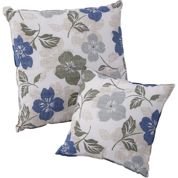 大小クッションセット（北欧モダン）　ブルー