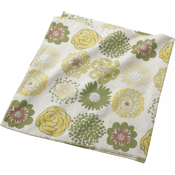 敷ふとんカバー　フラワーグリーン
