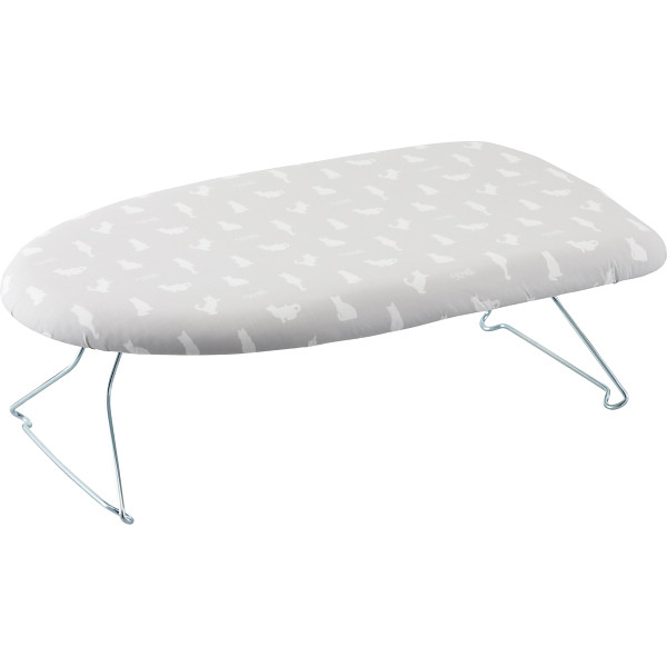 軽量スチールメッシュアイロン台ネコプレス　グレー