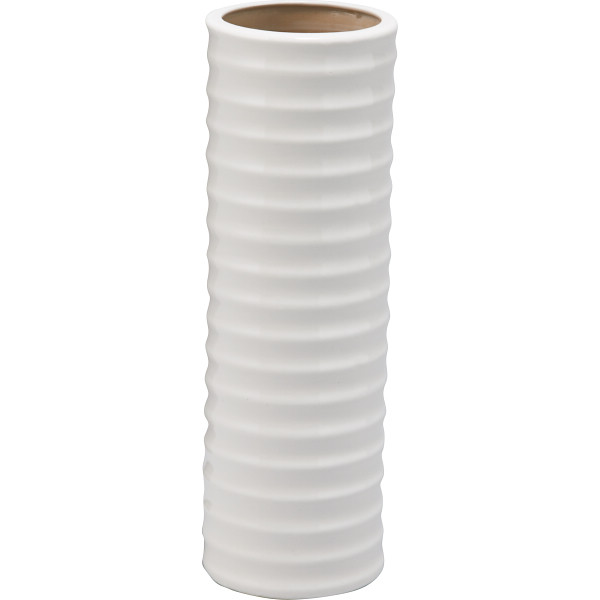 陶器傘立て　ホワイト