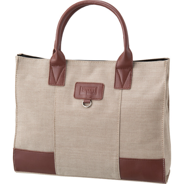 ジュンコ　コシノ　イコール　エルガリー手提げバッグ　ブラウン