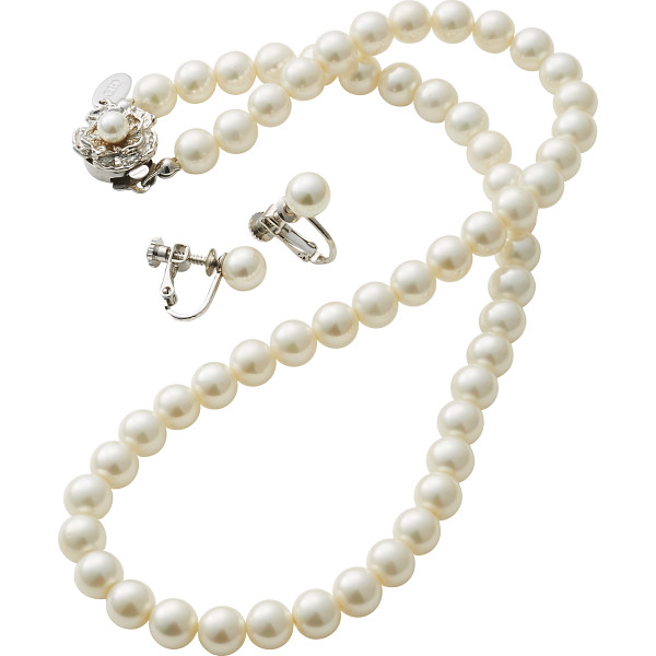 ユキコハナイ　パール２点セット　ホワイト