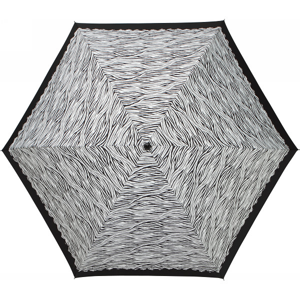 アズアズ　晴雨兼用遮光丸ミニ傘（ゼブラ柄）