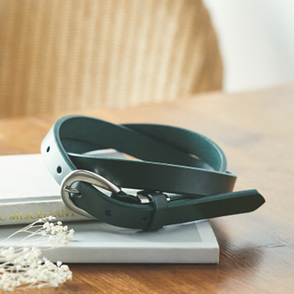 革工房いんのしま　レディースベルト　グリーン