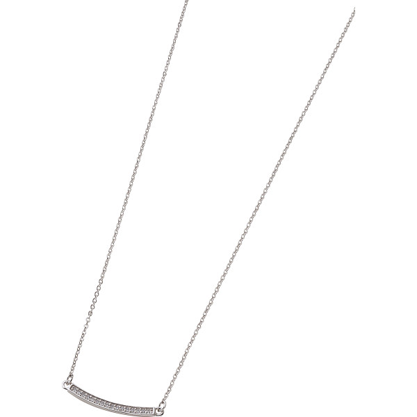 バースタイルネックレス　プラチナカラー