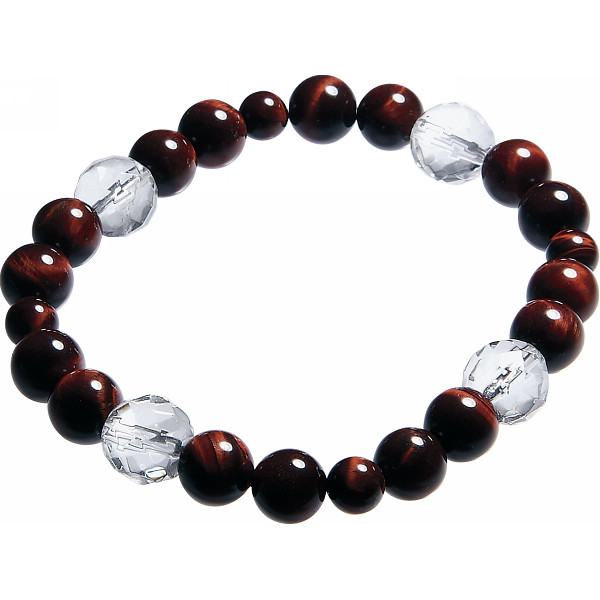 ヴィクトリアンローズ　パワーストーンブレスレット　レッドタイガーアイ