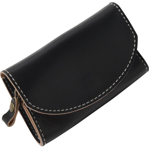 ｍ，ｉ，ｕ，ｏ．ｊ　ヌメ革　小銭入れ　ブラック