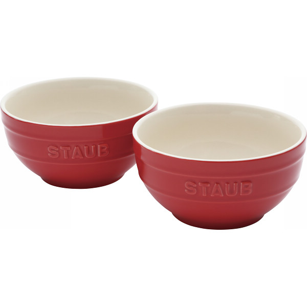 ストウブ　セラミック　ペアボウル　チェリー