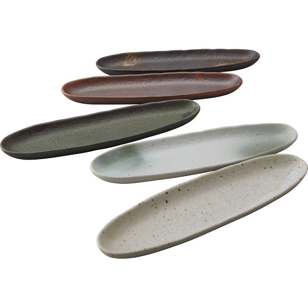 スリムなさんま皿５枚揃