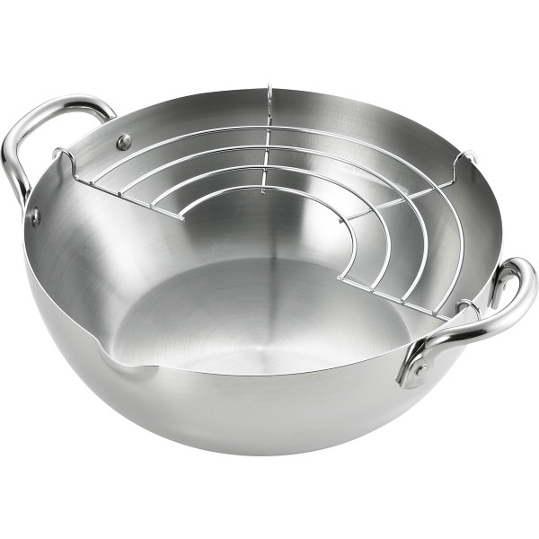 郷技　ステンレス製天ぷら鍋（２０ｃｍ）