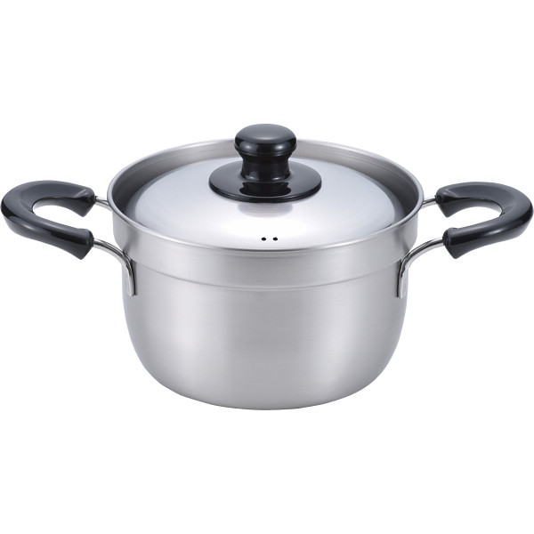 燕三　ふきこぼれにくい両手鍋（１８ｃｍ）