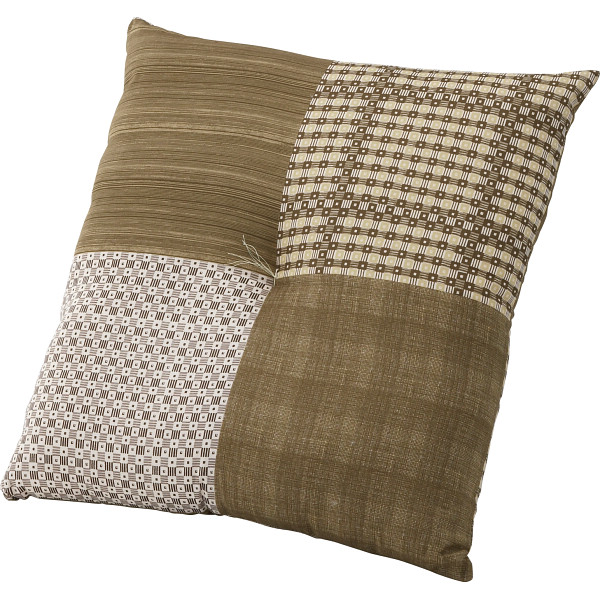 銘仙判座布団（織目格子）　グリーン