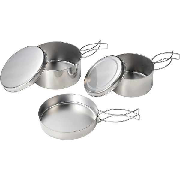 コンパクトに収納できるクッカー５点セットＡ