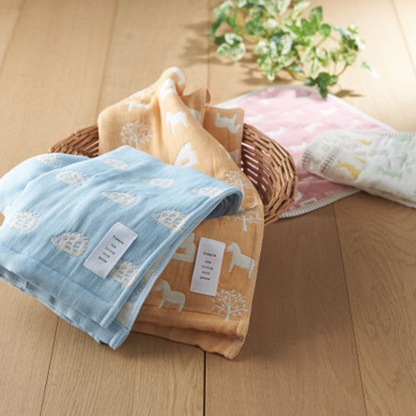 ふわら　四重織フェイスタオル・六重織タオルハンカチセット