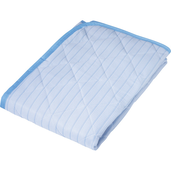 ひんやり涼感キルト敷パット　ブルー