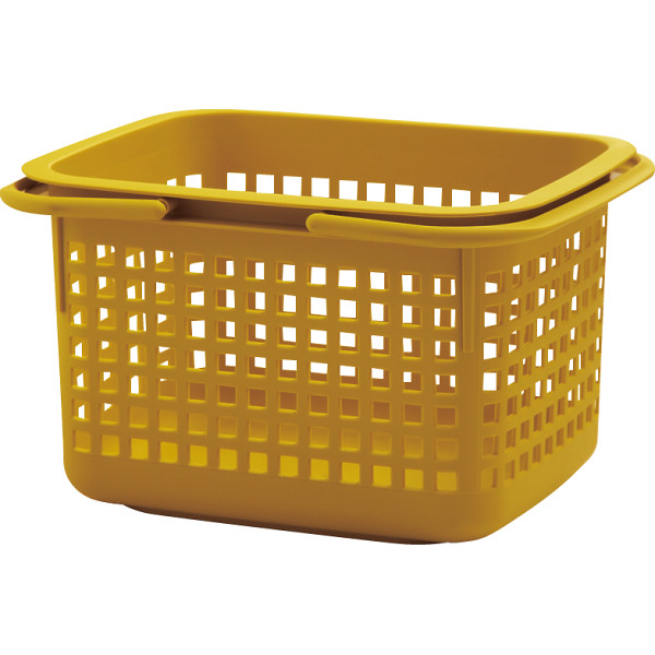 チェスティーノ　バスケット　Ｍ　Ｌ　２個セット　マスタード