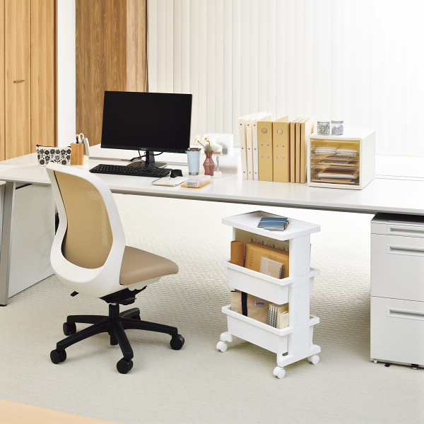 テーブルワゴンミニ　ホワイト