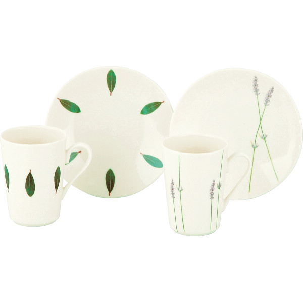 ラ・エミーズ　トゥージュール　ペア１６プレート＆マグセット