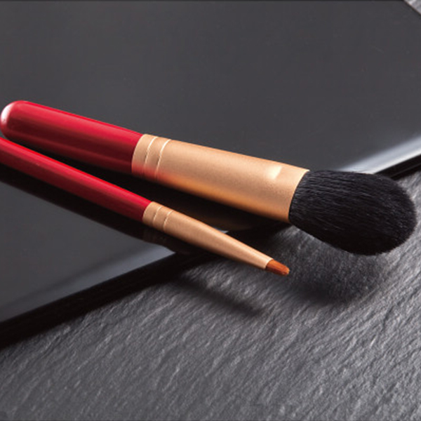 熊野化粧筆２本セット　筆の心シャドウライナーブラシセット