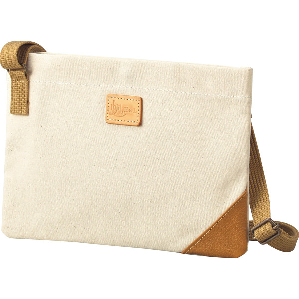 ＨａＬ　倉敷産帆布×姫路レザー　サコッシュ　キナリ