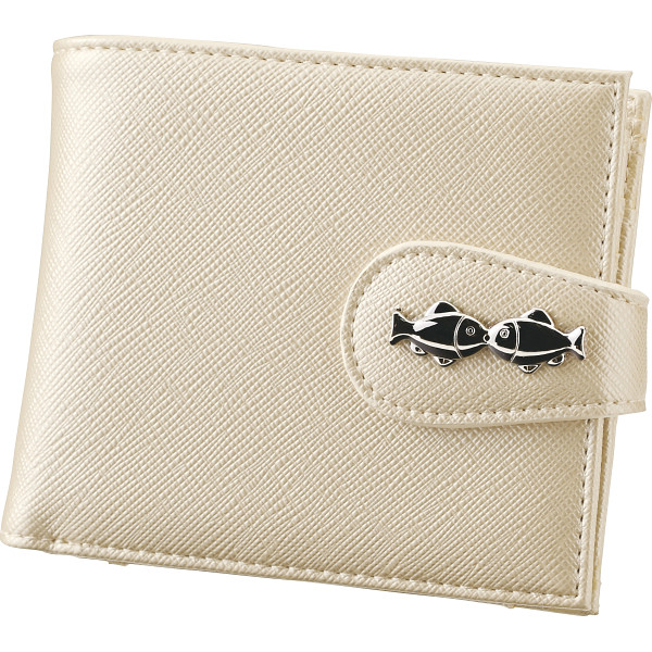 クリオブルー　二つ折財布　ゴールド