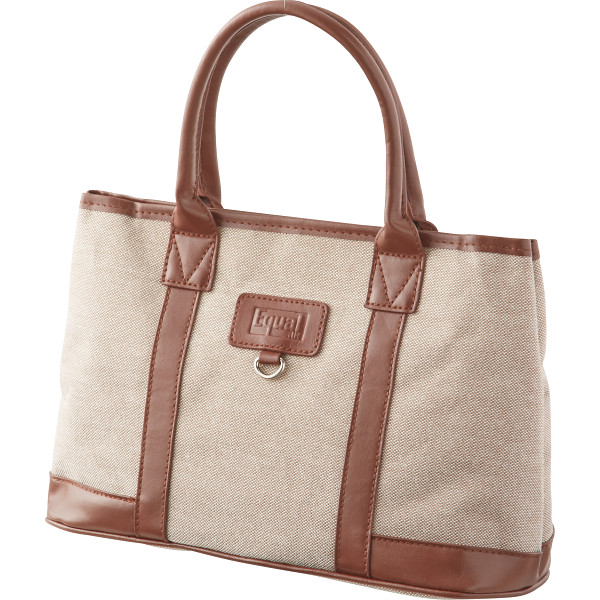 ジュンコ　コシノ　イコール　エルガリー手提げバッグ　ブラウン