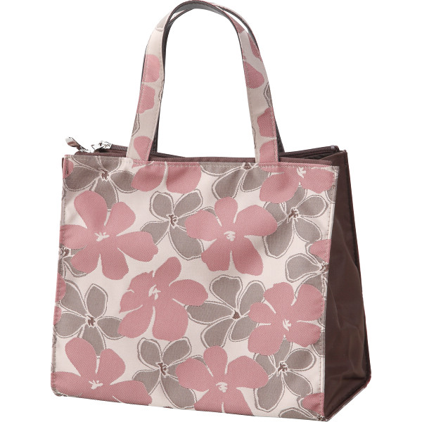 桐生織ジャガード手さげ　ローズ