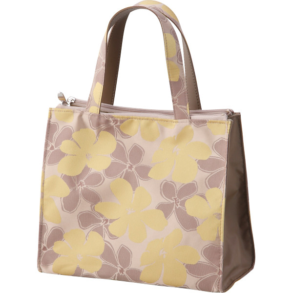 桐生織ジャガード手さげ　マスタード