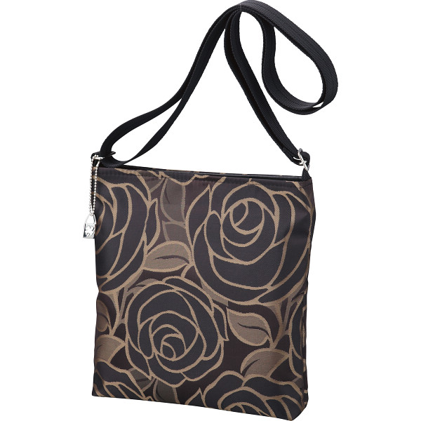 桐生織ジャガードショルダー　ブラック　A