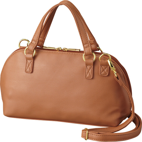 ２ウェイミニボストンバッグ　キャメル