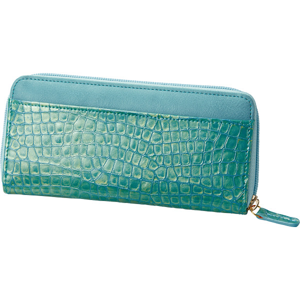 マデーラ　ラウンドファスナー長財布　ブルー