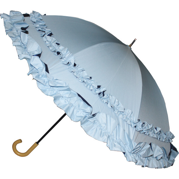 トゥジュールアンサンブル　晴雨兼用遮光パラソル　ブルー