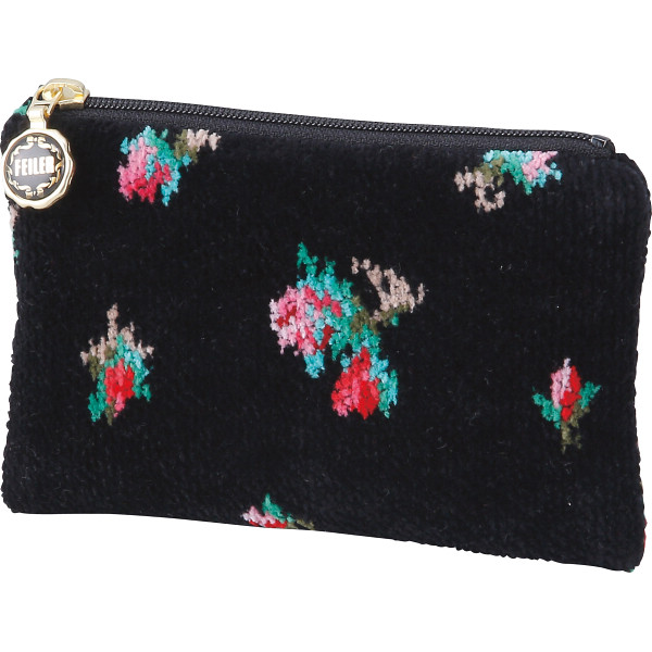 フェイラー　リアローズ　ポーチ　ブラック